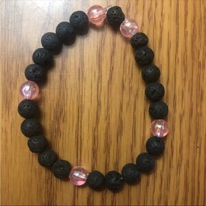 Pink/black bracelet